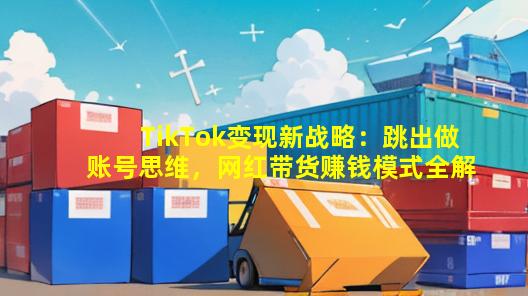 TikTok变现新战略：跳出做账号思维，网红带货赚钱模式全解析