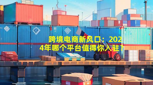 跨境电商新风口：2024年哪个平台值得你入驻？